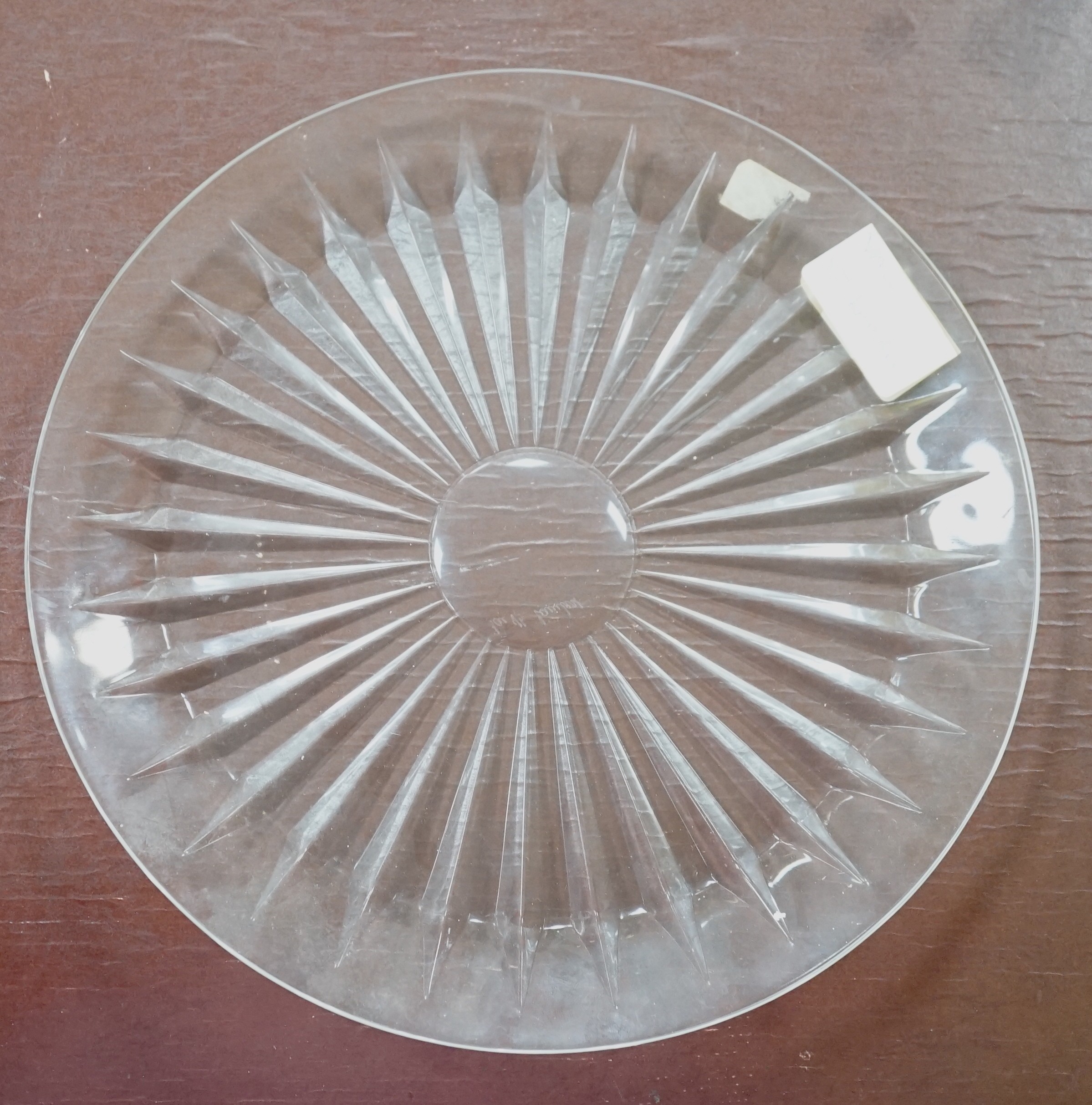 A Val St Lambert glass dish